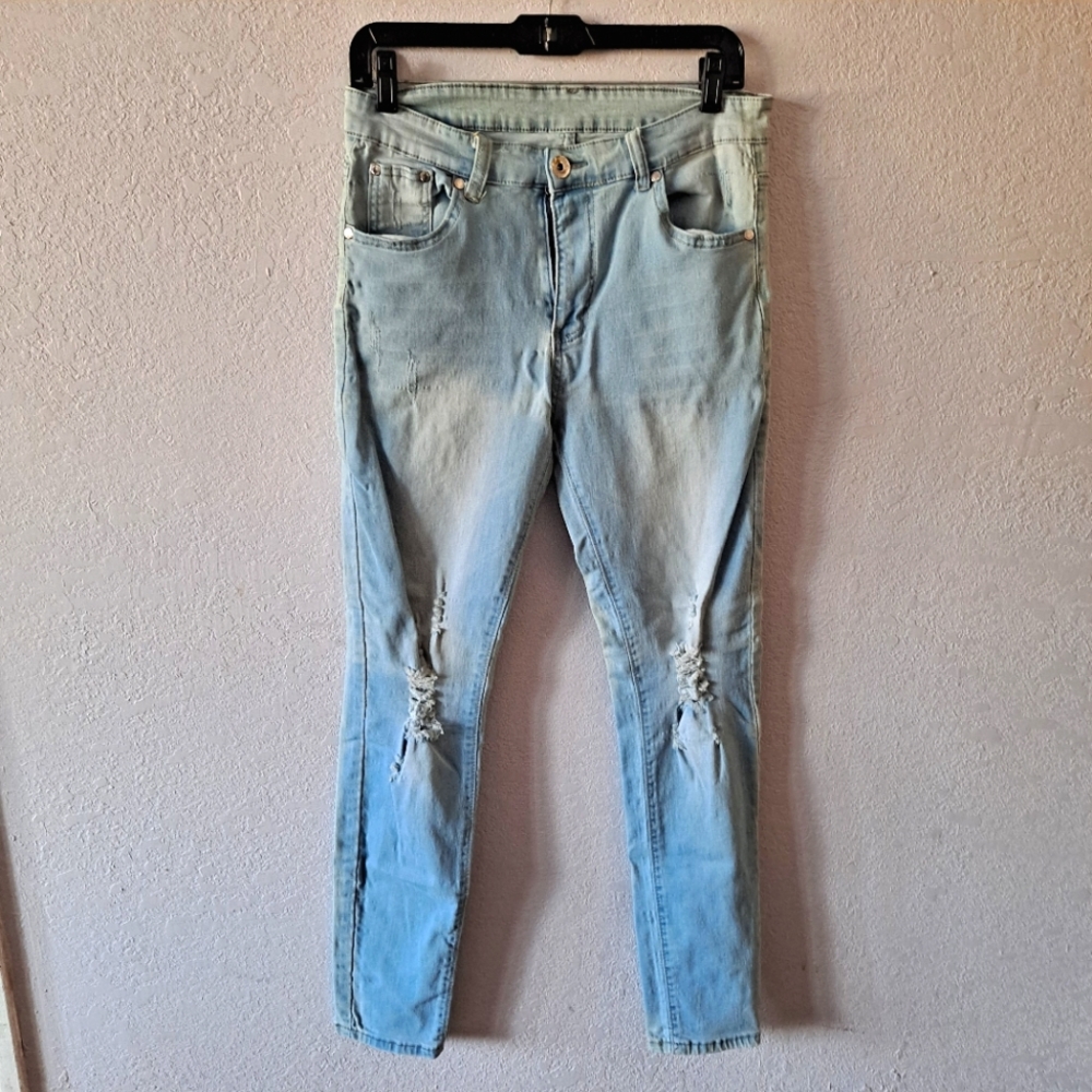 Men's Shein Light wash Skinny Jeans